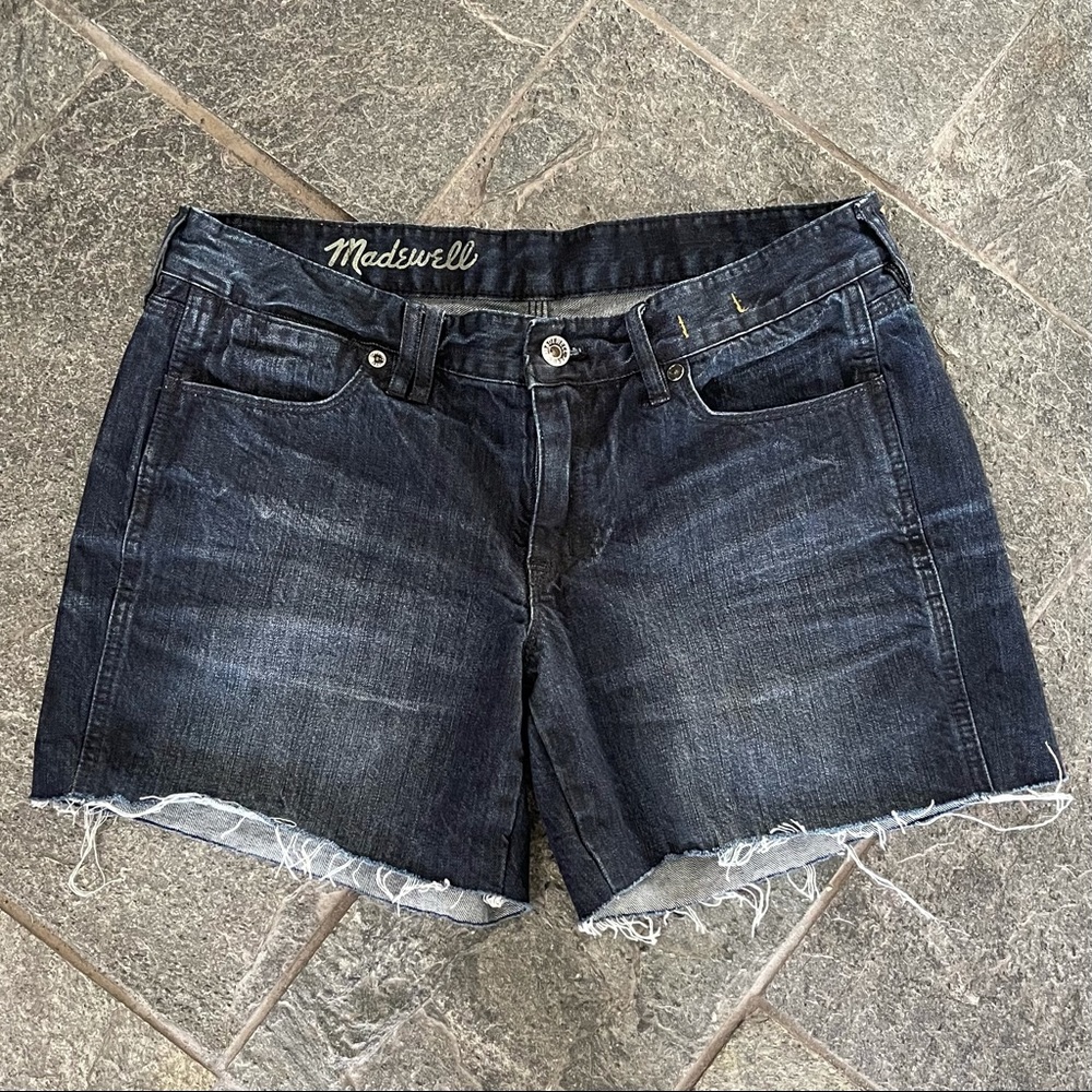 Madewell Jean Short Cutoffs Sz 28 Black EUC